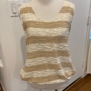 Subi vintage gold and white tank!